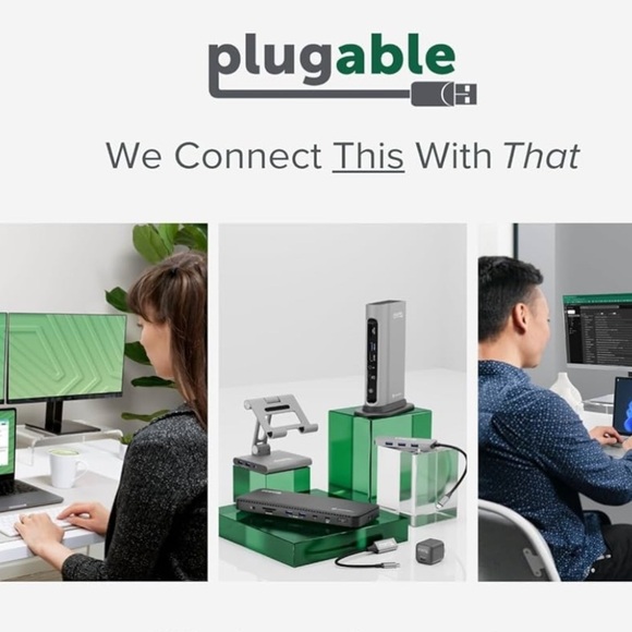 Plugable USB C to Ethernet Adapter, Fast and Reliable Thunderbolt - Picture 4 of 7